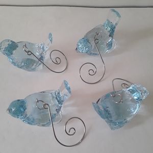 Ornament birds set of 4